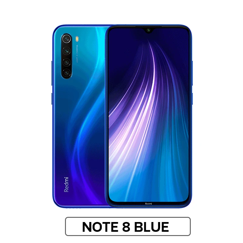 Note 8 Blue Глобальная версия Xiaomi Redmi Note 8 4 Гб 64 Гб Смартфон 48мп камера Snapdragon 665 мобильный телефон 4000 мАч 18 Вт Быстрая зарядка 6," FHD - Цвет: Note 8 Blue