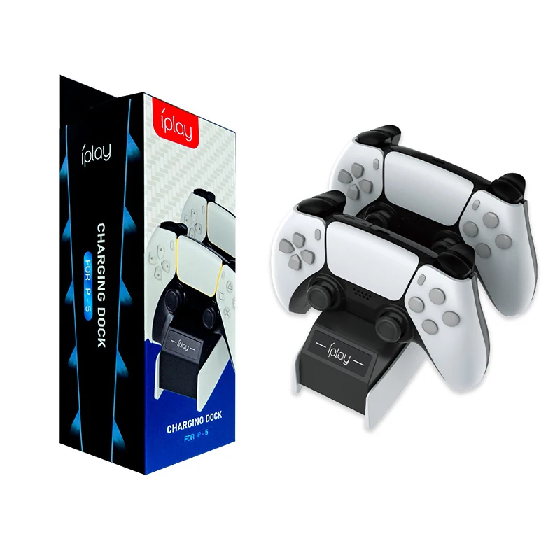 

Dual Port Controller Charger Charging Dock Stand Station For PS5 Controller Gamepad Game Accessories