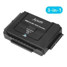 Alxum – convertisseur de disque dur 3 en 1 USB 3.0 à IDE SATA 2.5 pouces, câble adaptateur pour Interface HDD SSD 3.5