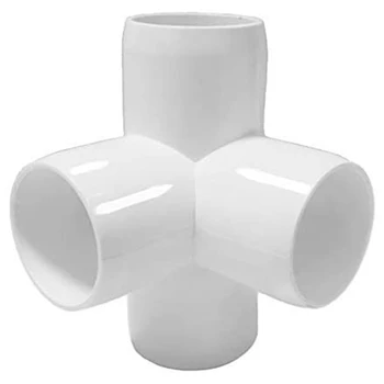 

8 Pcs 1 inch American Standard Three-Dimensional PVC Pipe Fittings Diy Furniture-Grade Three-Dimensional
