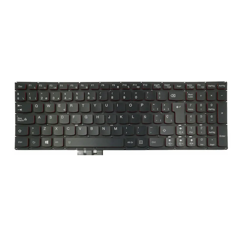 black Клавиатура для ноутбука LA Латиноамериканская/SP испанская для lenovo Y70 Y70-70T Y70P-70T 9Z. N8RBC. J0S 25215991 NSK-BFJBC с подсветкой Черная фирменная Новинка - Цвет: black