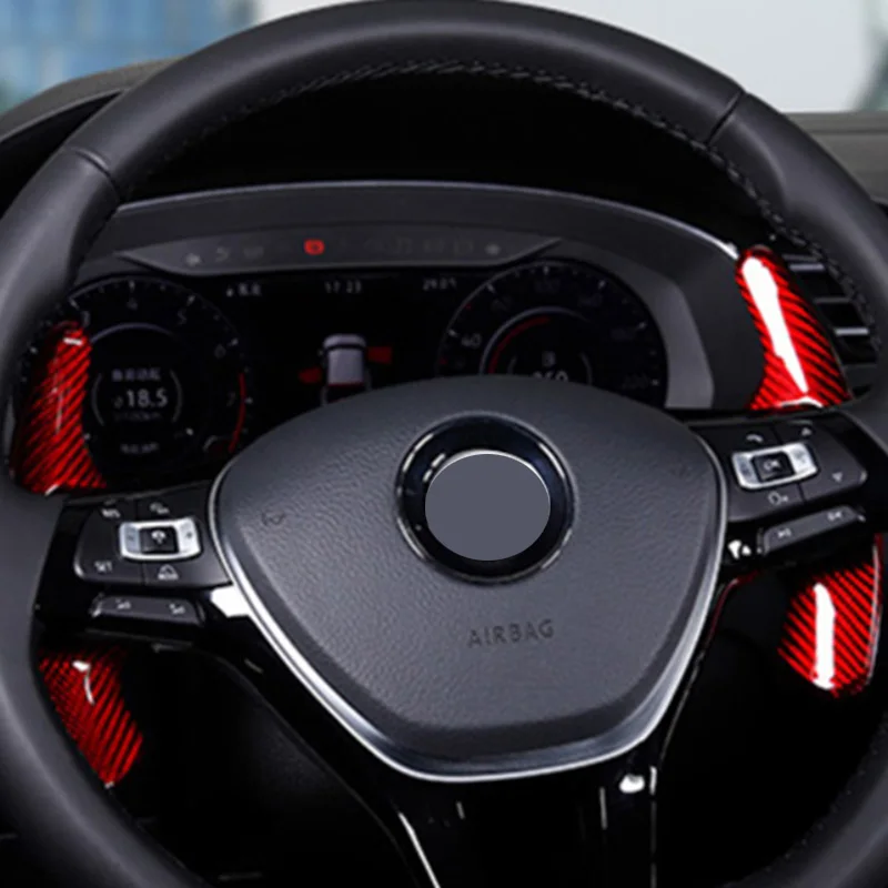 Рычаг переключения передач на руль из углеродного волокна DSG для Volkswagen VW MK7 Golf 7