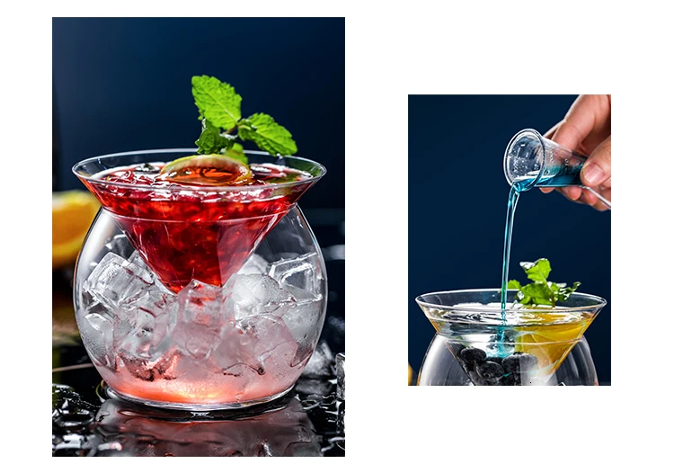 Американский инновационный сплит-Тип Diy молекулярная Gastronomy Коктейльная чашка конус круглый шар стекло es набор Мартини стекло смузи контейнер
