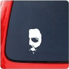 

For Car Styling Michael Myers Creepy Half Face 6" Car Truck Vinyl Decal Art Wall Sticker USA Halloween Horror