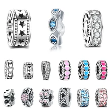 Даларан Шарм интервальные бусины 925 пробы серебро полые любовь DIY сто соответствующие женские блестящие украшения браслет подарок горячая распродажа