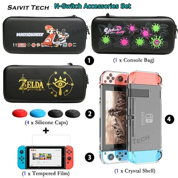 

Nitendo Nintend Switch EVA Storage Bag Nintendoswitch Crystal Shell Protective Hard Case Cover for Nintendo Switch Accessories