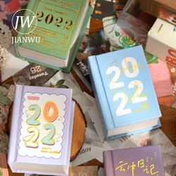 JIANWU – Mini calendrier rétro mignon de plusieurs Styles, matériel déchirable 384, Note, planificateur créatif, Kawaii, papeterie, 2022 pièces 
