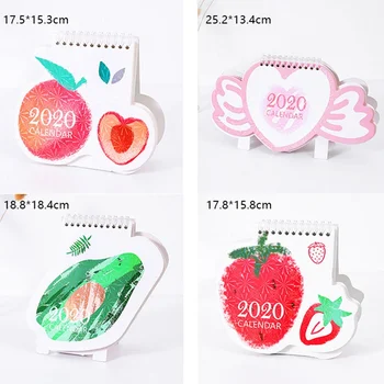 

Hand Drawing 2020 Fresh Cartoon Mini Desktop Paper Calendar Dual Daily Scheduler Table Planner Yearly Agenda Organizer