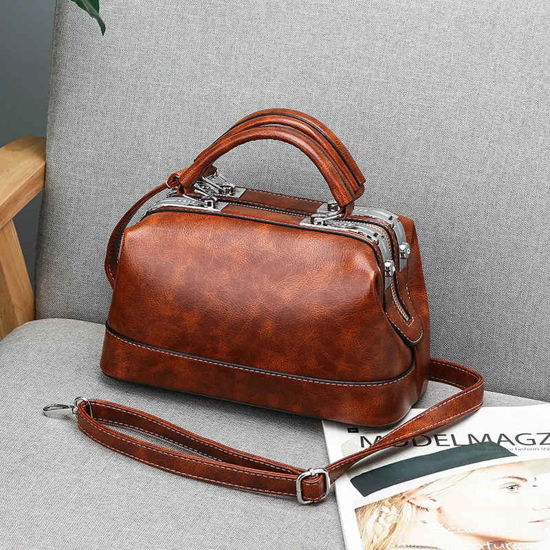 

Winter New Style Large-Volume WOMEN'S Bag Occident Fashion Line Retro WOMEN'S Shoulder Bag Versatile Shoulder Handbag