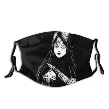 

Junji Ito Adult Non-Disposable Mouth Face Mask Harajuku Anti Bacterial Dust Protection Cover Respirator Muffle Mask with Filters
