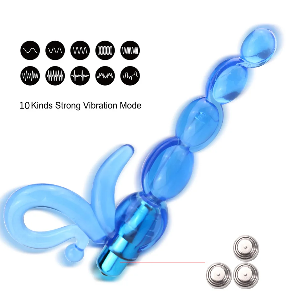 Силиконовый анальный Анальная пробка 4 Pull Beads массажер простаты унисекс анальные