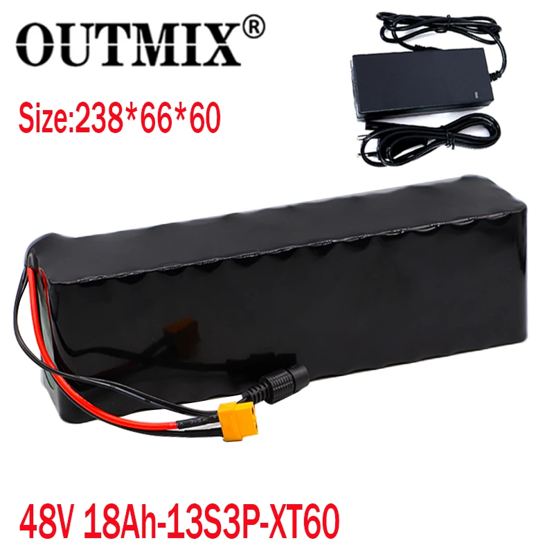 2020 Новый 48V18Ah 1000w 13S3P 48V комплект литий ионный батарей для электровелосипеда 54 6 v с