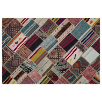 

Handmade Natural Vintage Patchwork Rug Area Rug 162x247 Cm-5'4''X8'1''