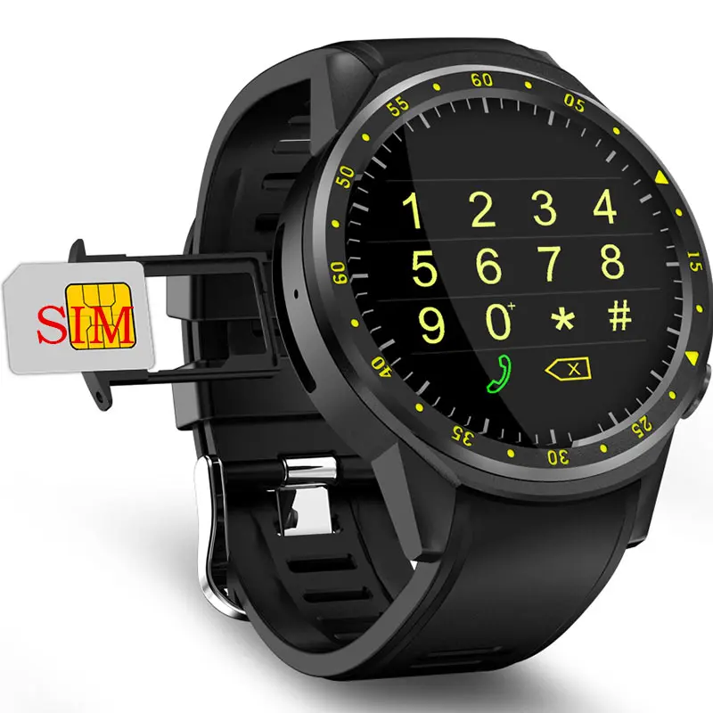  F1 Smart Watch Men SIM Card Sports SmartWatch GPS Support Pedometer Bluetooth 4.0 Camera Wristwatch - 4000191078118