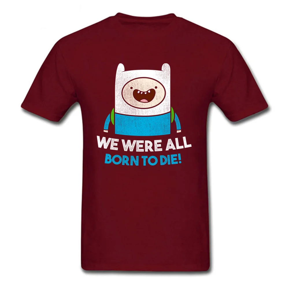 Born_to_die_5194 Summer Fall 100% Cotton O Neck Tops Shirts Short Sleeve Classic Tee Shirts High Quality Printed T Shirt Born_to_die_5194 maroon
