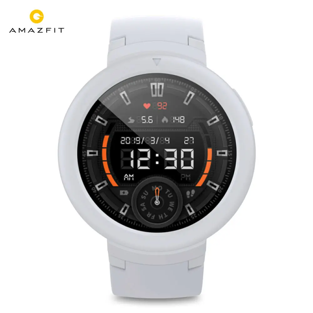 White Universal Глобальная версия Huami AMAZFIT Verge Lite Смарт-часы gps Смарт-часы IP68 AMOLED экран сердечного ритма Смарт-часы спортивные водонепроницаемые - Color: White Universal
