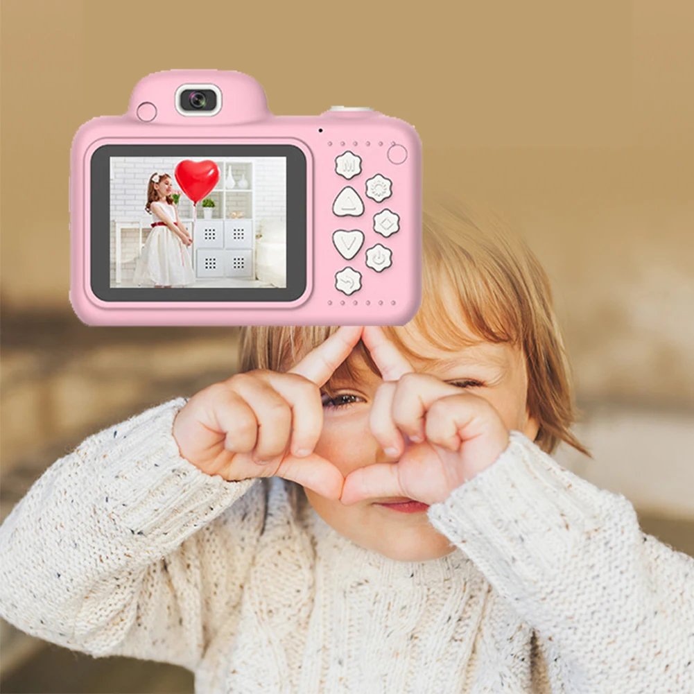 Камера подарки Видео с картой памяти DSLR видеокамера двойной объектив мультфильм дети игрушки ударопрочный Мини цифровой ABS 2,4 дюймов экран