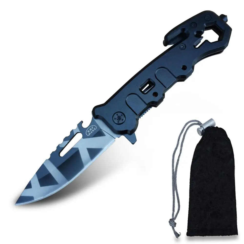 

Folding Knife Fast Opening Tactical Pocket knife Survival Multifunction Tool for Work Hiking Defensive Outdoor Hunting Fishing