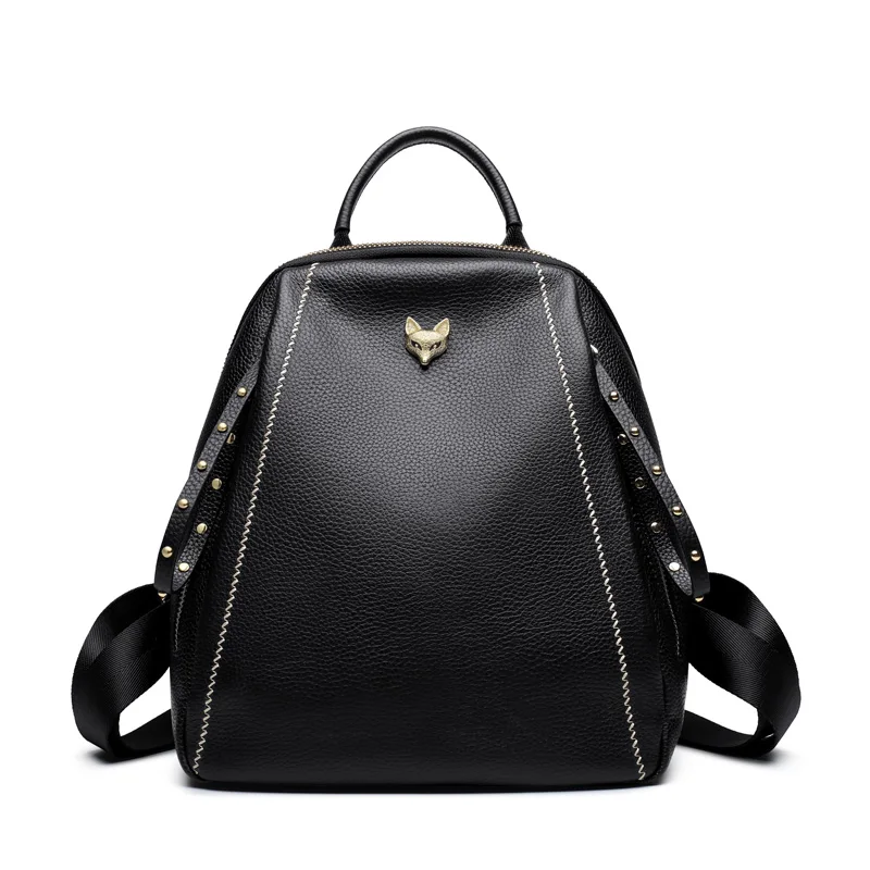 FOXER модная Подростковая школьная сумка из натуральной кожи, женский рюкзак высокого качества для путешествий, мягкая женская деловая сумка, брендовый рюкзак для девочек - Цвет: 9113017F1A
