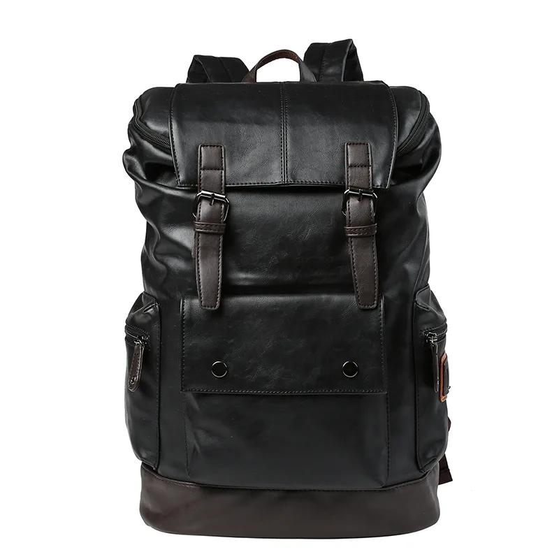 

Korean men's casual school bag shoulder bag travel backpack male laptop bag Mochila Masculina Couro Sintetico Vintage Notebook