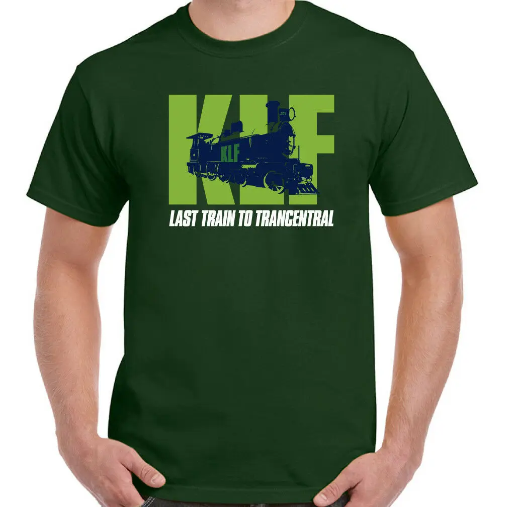 Последний поезд к транцентрам Мужская KLF футболка Communiions 90s кислотный