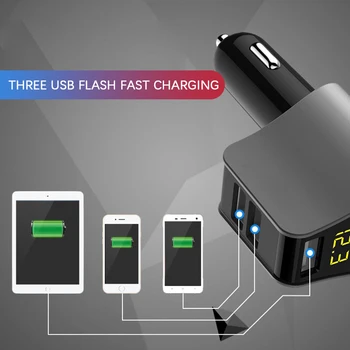 

One For Two Cigarette Lighter With Digital Display Voltage Detection Mobile Phone Charger Car Charger For South Korea Hyundai