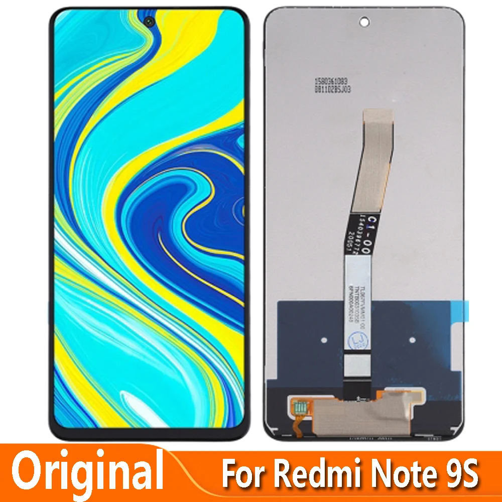 Оригинальный ЖК-дисплей 6,67 дюйма для Xiaomi Redmi Note 9S M2003J6A1G, сенсорный дигитайзер, экран в сборе для Redmi Note 9 Pro M2003J6B2G 4G