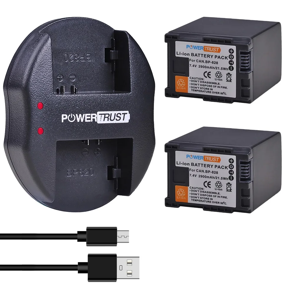 

BP-828 аккумулятор и зарядное устройство USB для Canon фотокамера VIXIA HF G50/ G60, XA40, XA50, GX10, HFG20, HF G21,HFG30,HFM301,HFM41 XF400 XF405