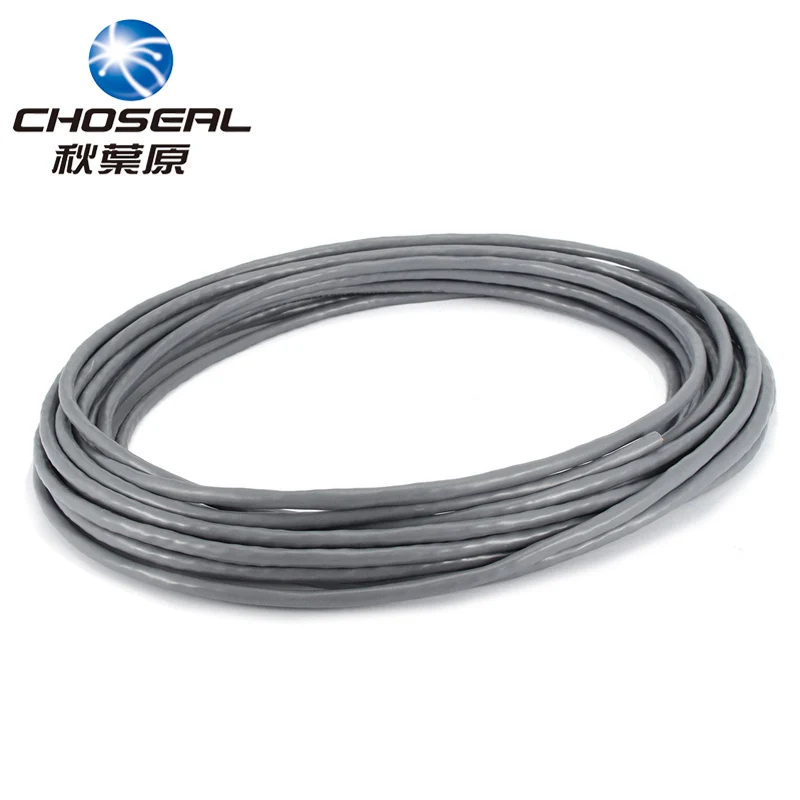 

Choseal 100M Ethernet Network Cable Cat5e 100Mbps Oxygen-Free Copper Twisted Pair Wire For Home Network Engineering Wiring