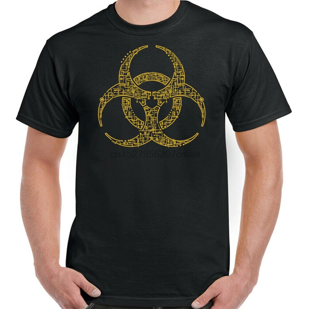 

Digital Biohazard T-Shirt Zombie The Walking Dead Chemistry Science Geek Nerd