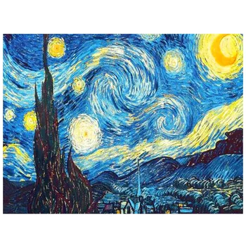 

Brand New 5D Diamond Painting Kit Full Drill Paint by Number Kits Without Frame For Home Decor Van Gogh The Starry Night 40*30cm