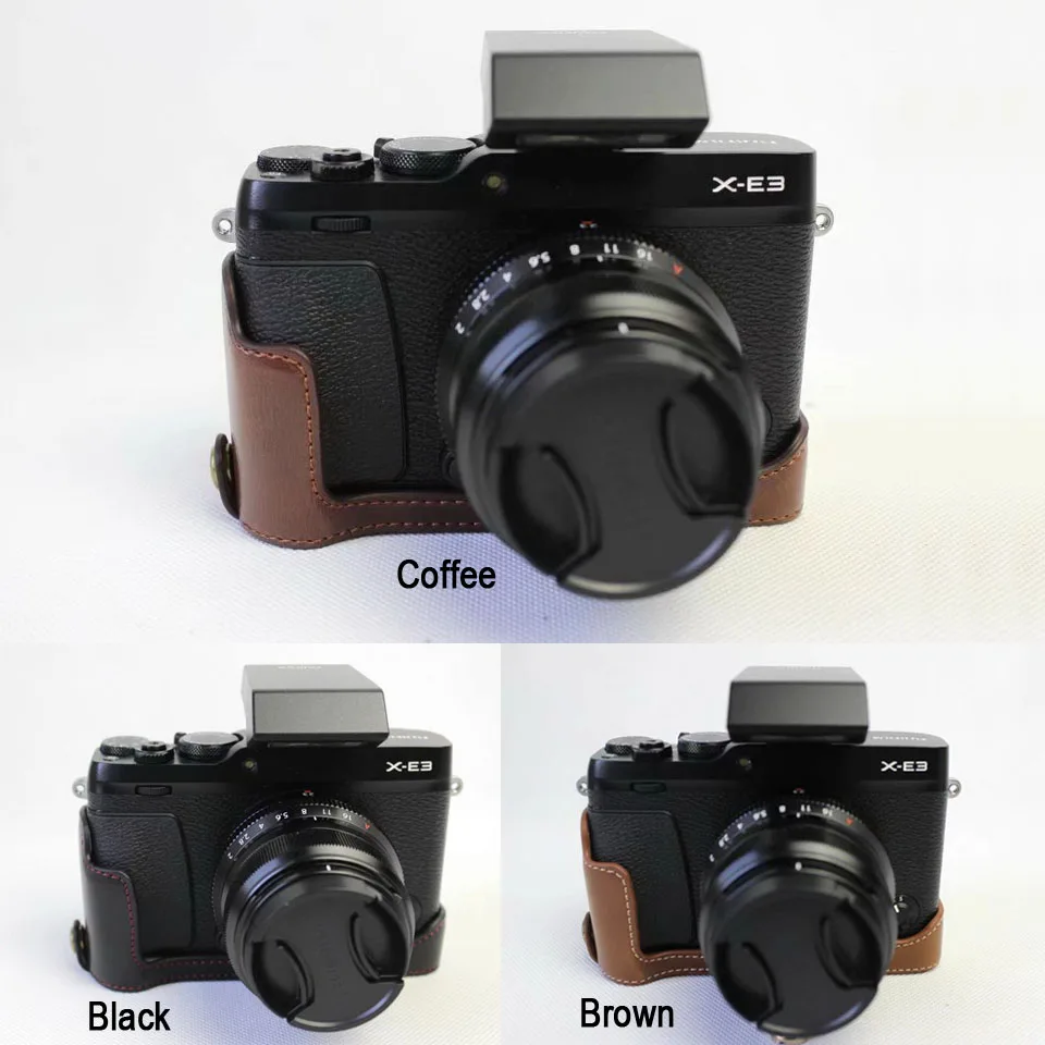 Кожаный защитный чехол для фотоаппарата Fuji Fujifilm X-E3 XE3 | Электроника