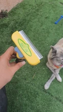 De acero inoxidable de perro mascota peine de limpieza cepillo para quitar el pelo de gato peines de aseo herramienta mango suave mascotas proveedor de accesorios