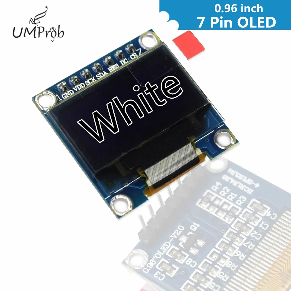 0.96 Inch Oled White Display Module 128x64 Oled Lcd Led I2c Iic Spi ...