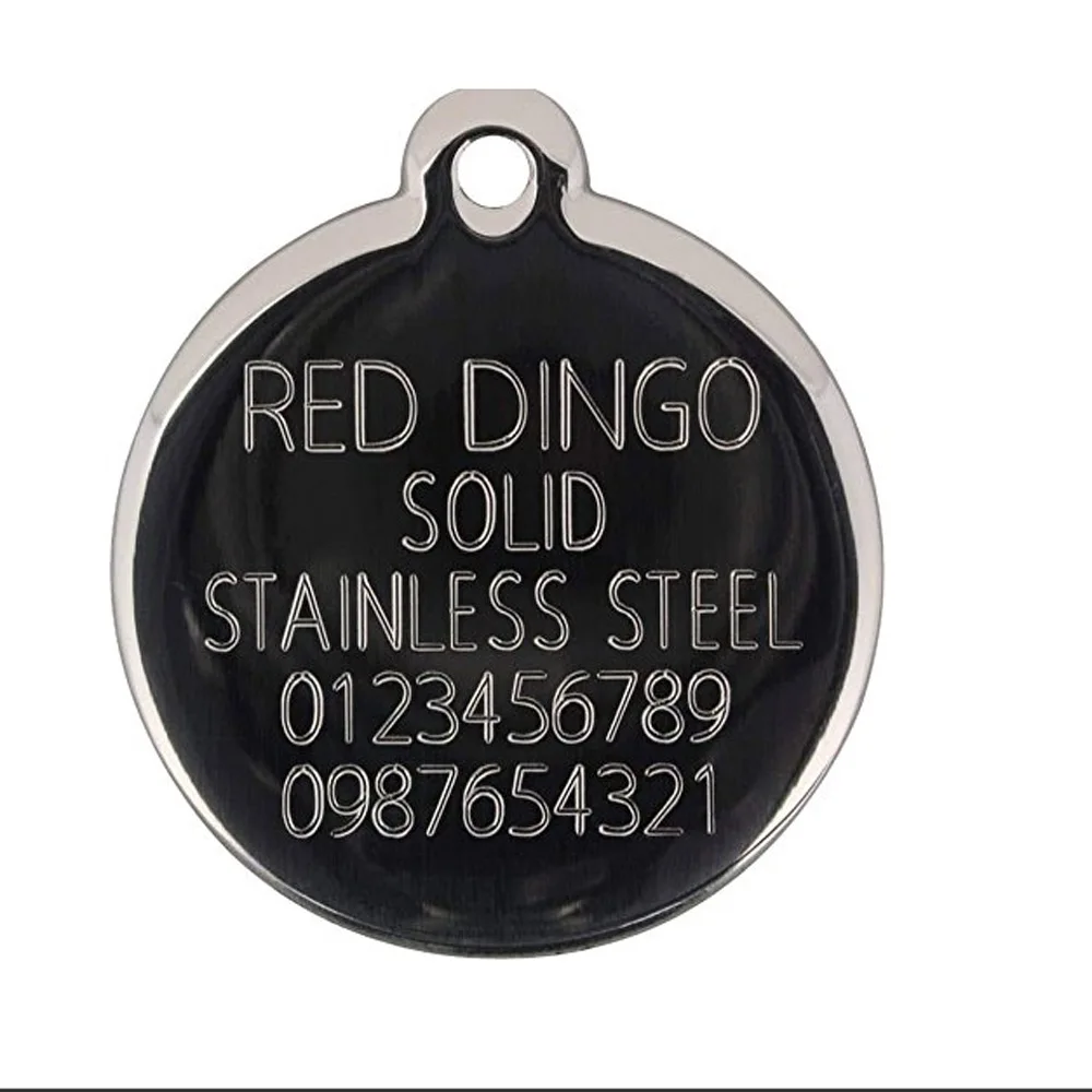 

Amazon New Style Wholesale Customizable Small Hangtag Metal Label Dog Anti-Lost Card Tags of a Metal Pendant