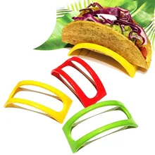 12 шт. красочные пластиковые Taco оболочки держатель Taco подставка пластина протектор еда Holde Кукуруза Подставка под пирог L* 5