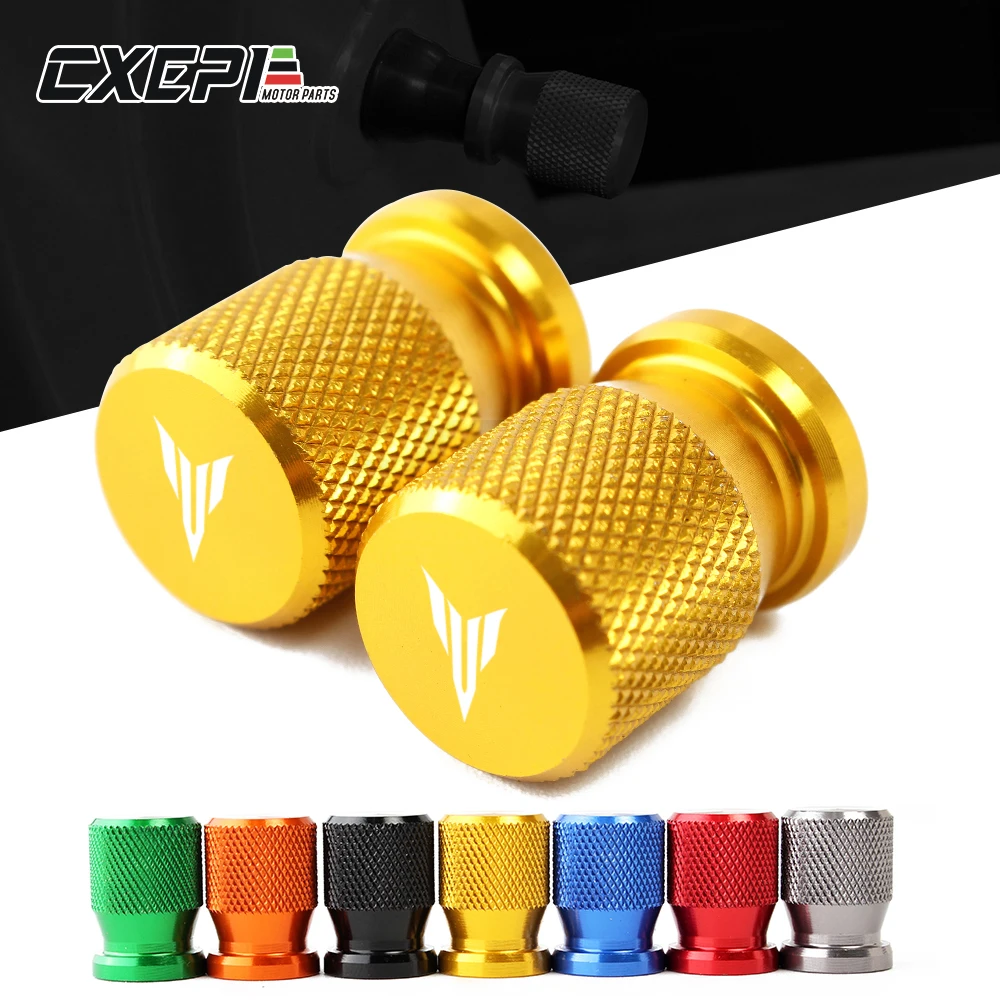 

For YAMAHA MT07 MT-07 MT 07 2014 2015 2017 2018 2019 Motorcycle Accessories Wheel Tire Valve caps CNC Aluminum Airtight cover