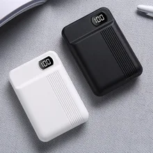 Портативный светодиодный внешний аккумулятор 10000 мАч с двумя usb-портами, чехол для зарядного устройства, комплекты для самостоятельной сборки, Двойной вход Micro/type-c: 5 В/2 А, запасные части для банка, аксессуары