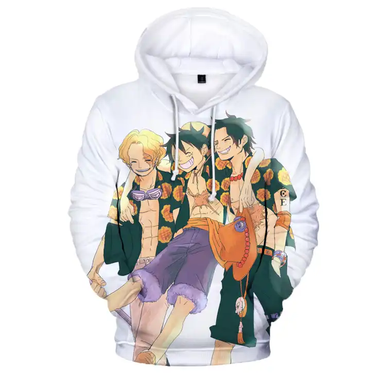 21アニメ白ングスリーブワンピースパーカールフィ海男日本スウェットシャツプラスサイズネクタイ染色blusa Moletom Masculino Hoddies 4xlトップ Hoodies Sweatshirts Aliexpress