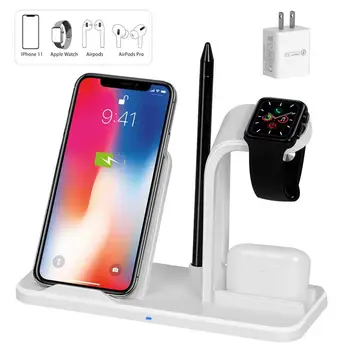 

Wireless Charger for AirPods Pro 3 in 1 Qi-Certified Wireless Charging Station,Wireless Charging Stand Compatible with iPhone 11