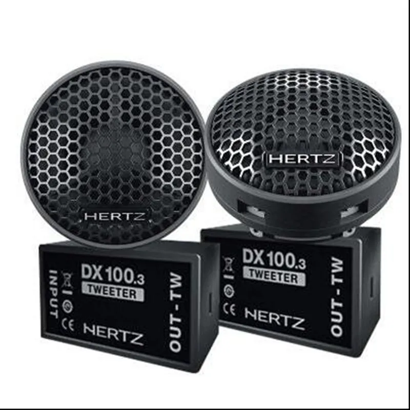 2pcs Car Silk Film Small Dome Tweeter 4 Ohm High-pitch Ball Audio Loudspeaker Treble with Crossover Hifi End Tweeters Speakers