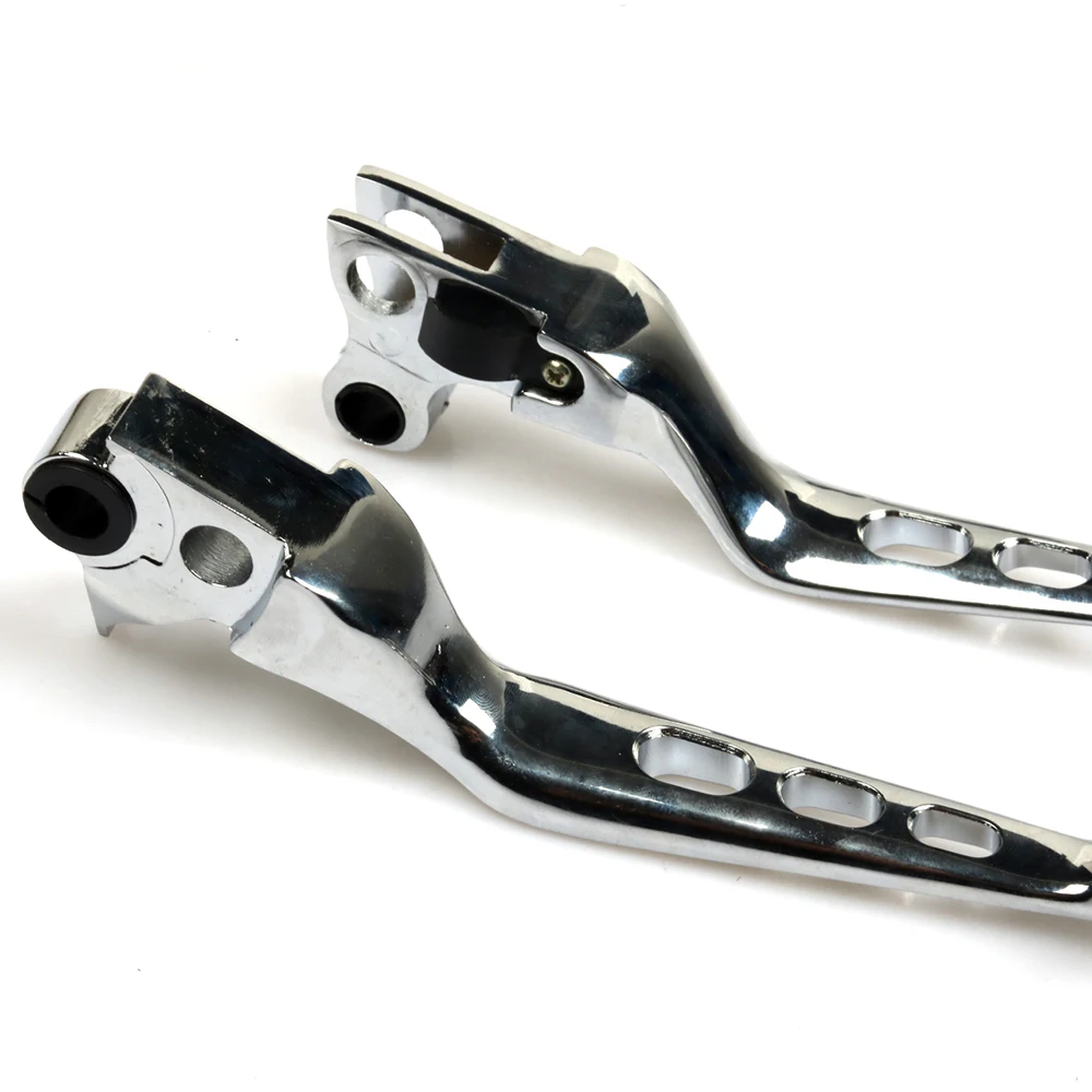 Crânio de Alumínio da Motocicleta Alça do Freio Alavanca para Harley Ajustável Embreagem Sportster Softail Dyna Xl883 Xl1200 7 Cheap Alavancas