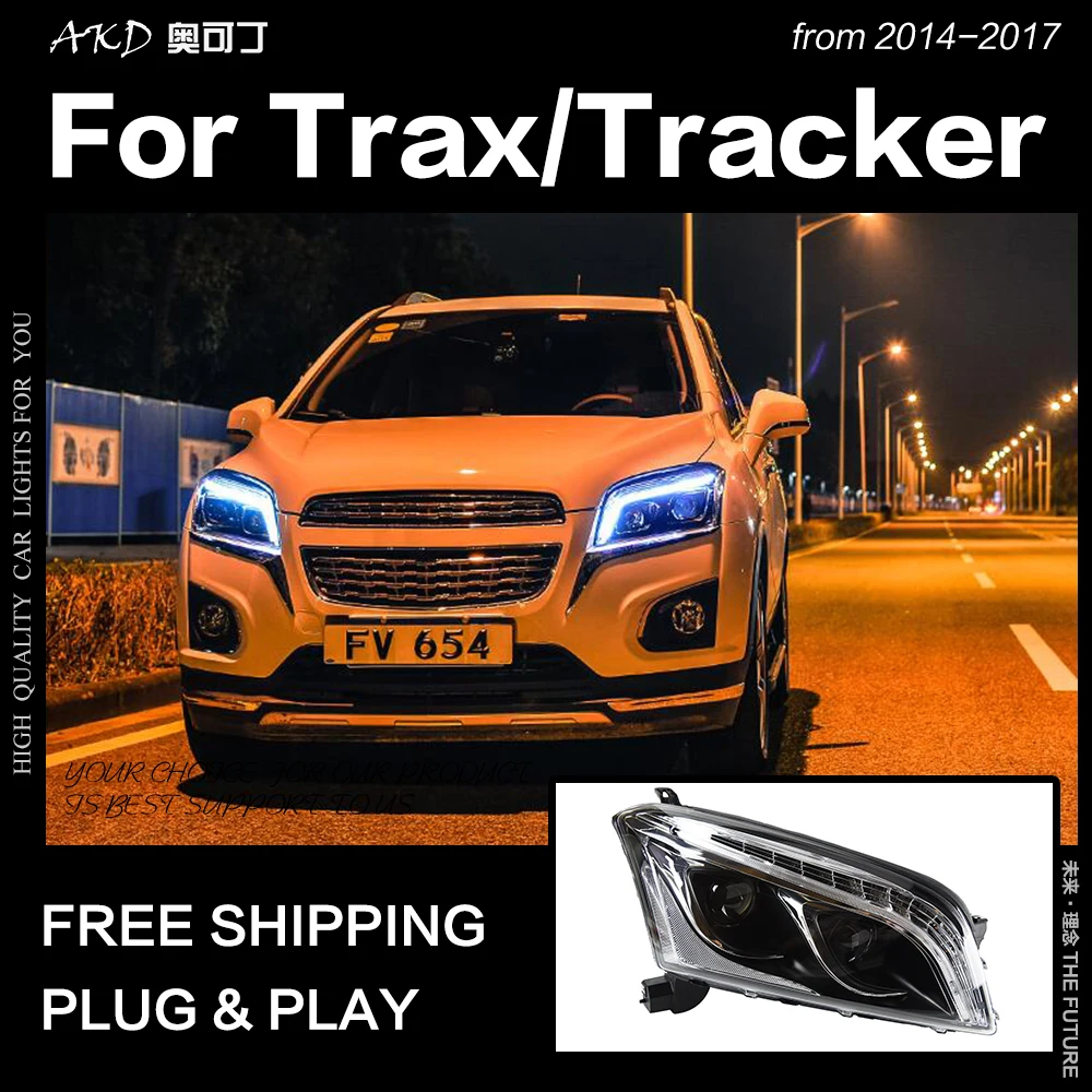 

AKD Car Styling for Chevrolet Trax Headlights 2014-2016 Tracker LED Headlight DRL Hid Head Lamp Bi Xenon Beam Accessories
