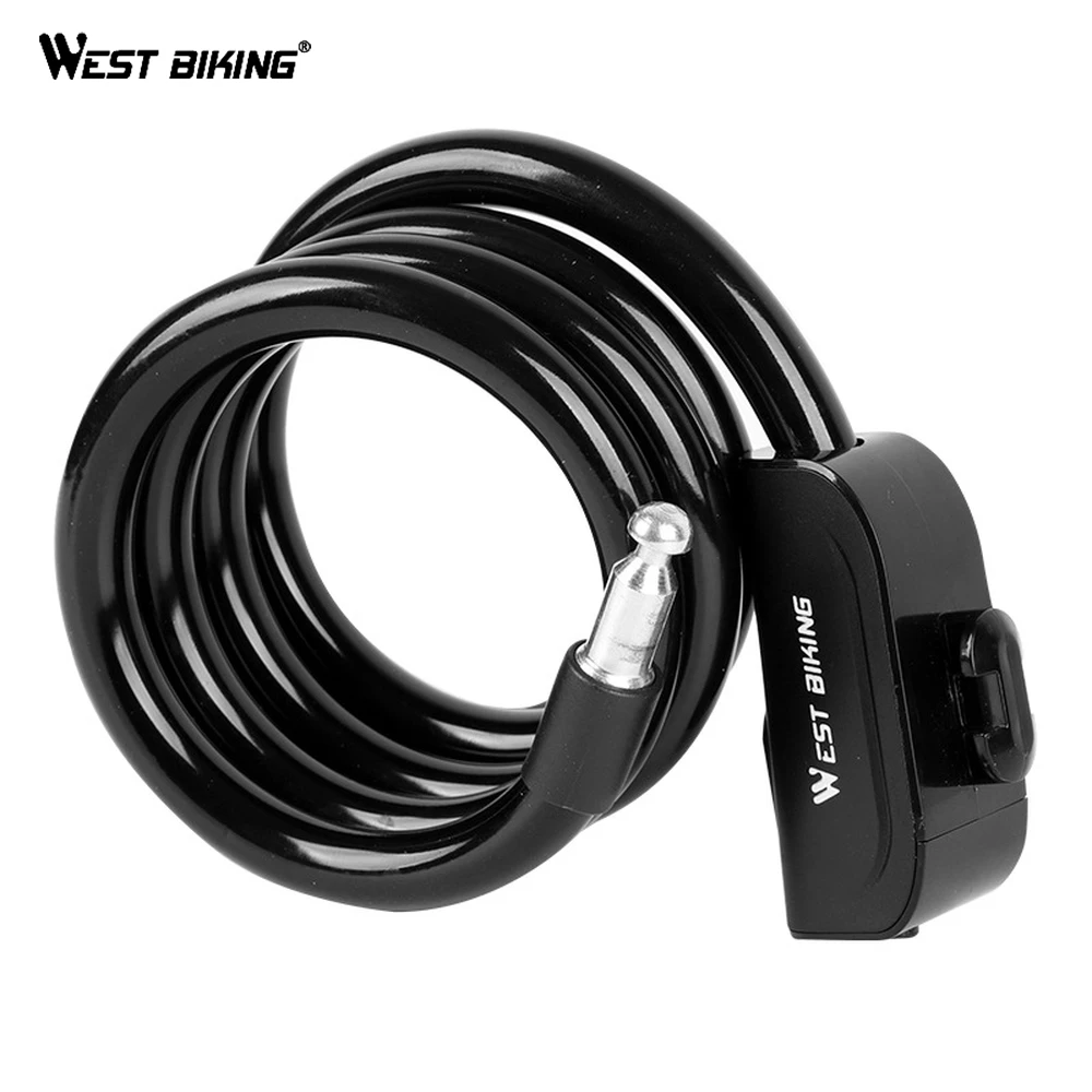 

WEST BIKING Bicycle Bike Lock Chain Cycling Alloy Anti-Theft Bike Chain Lock Strong Security Cycling Lock Bicycle Accessories