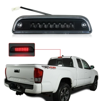 

Car Brake Light For 1995 2016 Tacoma 3RD Third Brake Light LED Smoke Red Chrome Plug and Play