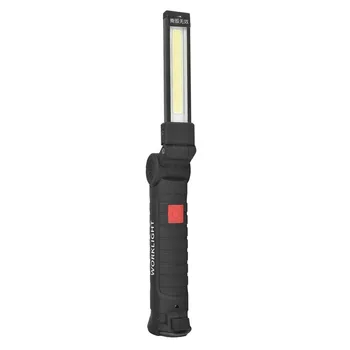 

2020 new 360 ° Folding USB Charging COBLED Work Light Red Light Strong Emergency Flashlight Inspection Light