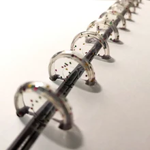 30 шт. блестящие круглые пластиковые диски с отверстиями в форме гриба для школы, прозрачный диск для переплета, блокнот, круглая кольцевая пряжка