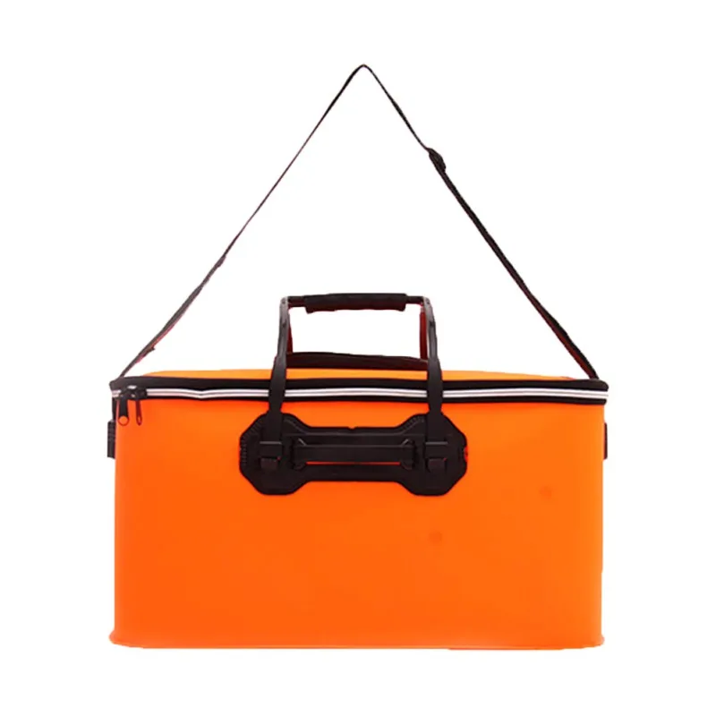 

Rectangular Thick Water Bucket Retractable Folding Portable Zipper Organizer Storage Container For Fishing Lure