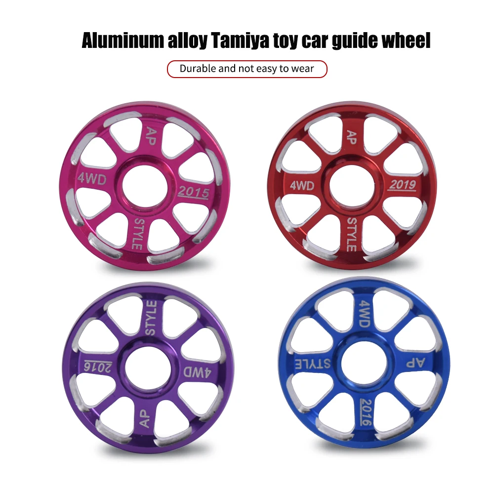 

20mm Color Aluminum Guide Wheel Anti-Rollover Car With Word Self-made Accessories Suitable for Tamiya MINI 4WD Parts