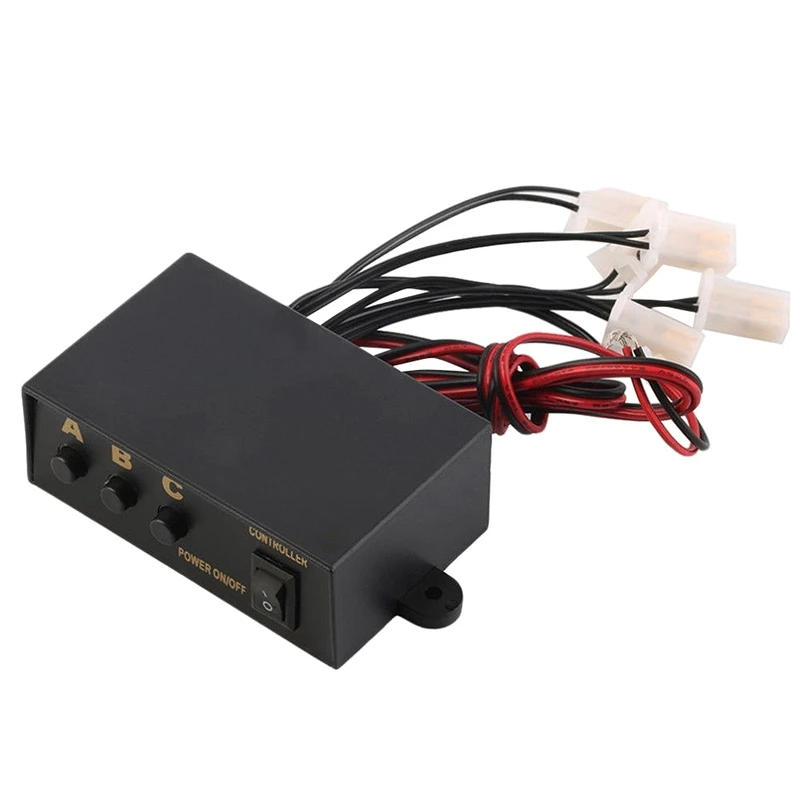 

FULL-6 Ways Led Strobe Flash Light Lamp Emergency Flashing Controller Box 12V Kd